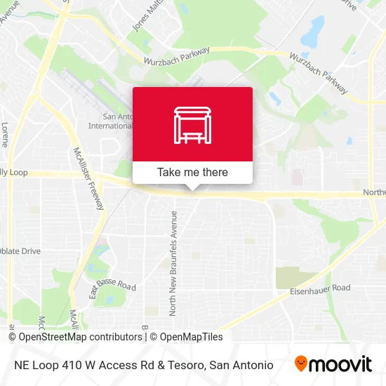 NE Loop 410 W Access Rd & Tesoro map