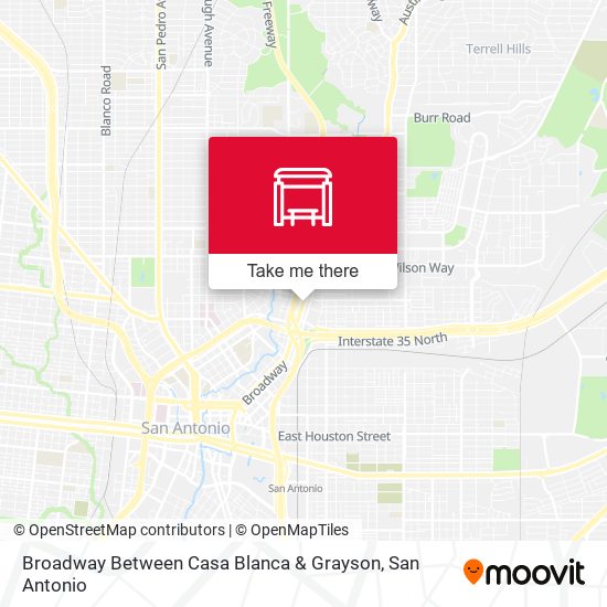 Broadway Between Casa Blanca & Grayson map