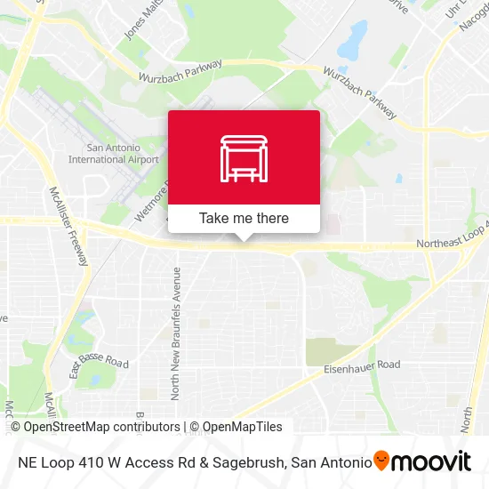 NE Loop 410 W Access Rd & Sagebrush map