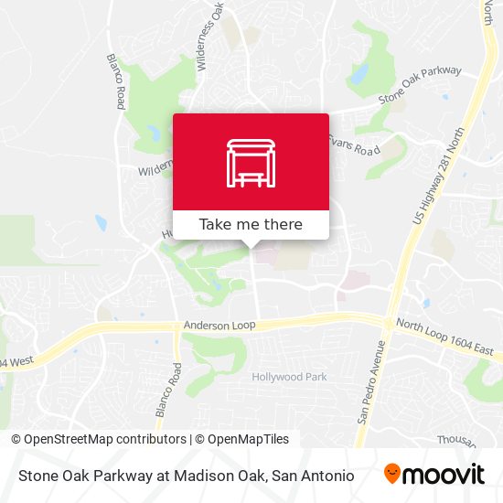 Mapa de Stone Oak Parkway at Madison Oak