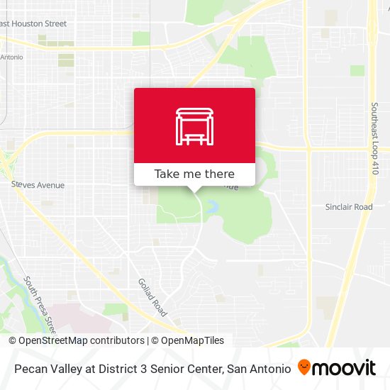 Pecan Valley at District 3 Senior Center map