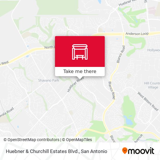 Mapa de Huebner & Churchill Estates Blvd.