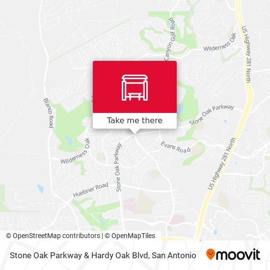 Mapa de Stone Oak Parkway & Hardy Oak Blvd