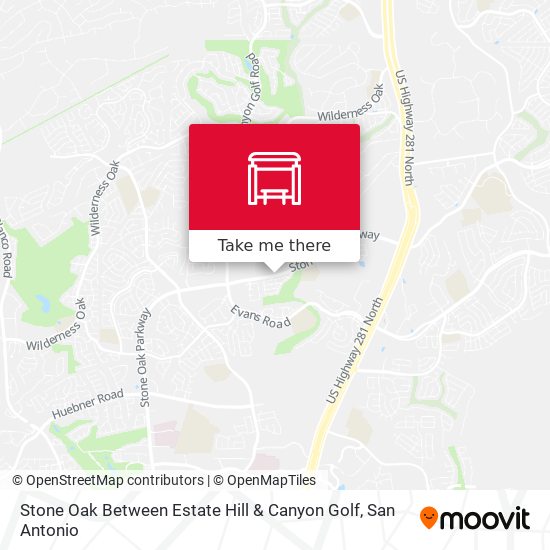 Stone Oak Between Estate Hill & Canyon Golf map