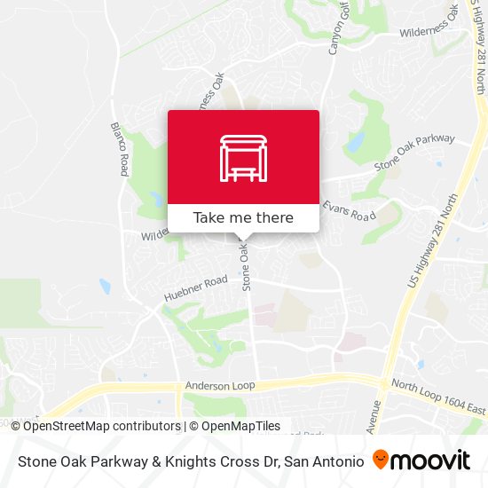 Mapa de Stone Oak Parkway & Knights Cross Dr