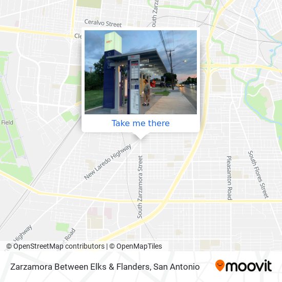 Zarzamora Between Elks & Flanders map