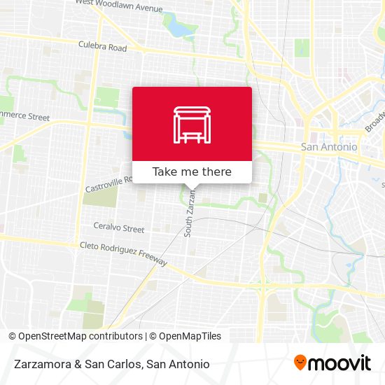 Zarzamora & San Carlos map