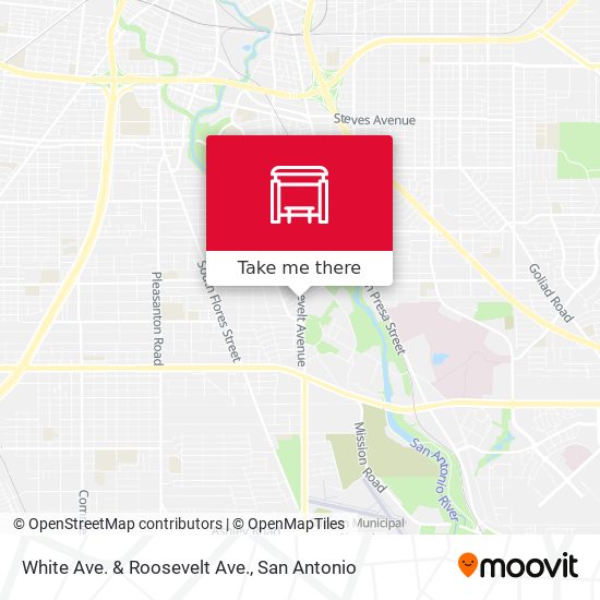 White Ave. & Roosevelt Ave. map