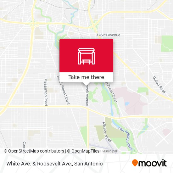 White Ave. & Roosevelt Ave. map