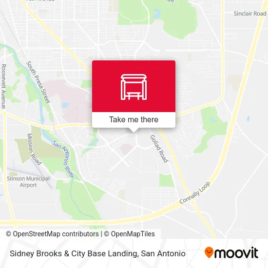 Mapa de Sidney Brooks & City Base Landing