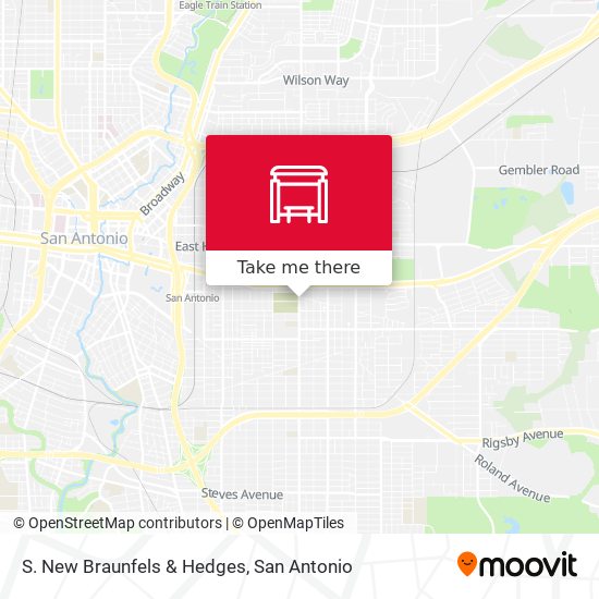 S. New Braunfels & Hedges map