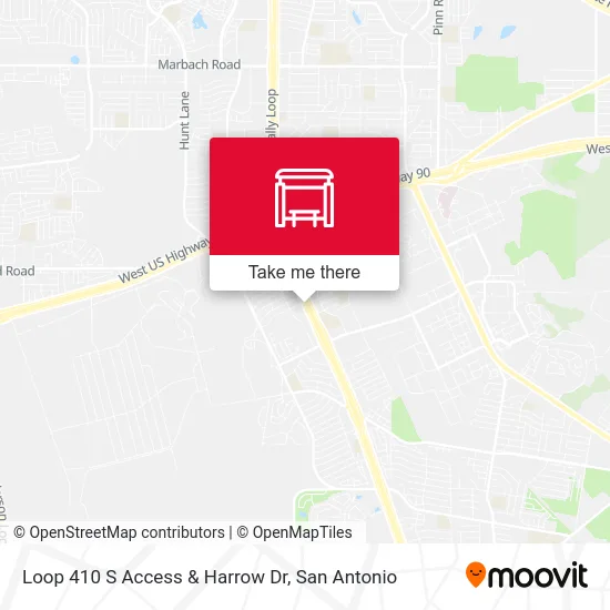 Loop 410 S Access & Harrow Dr map