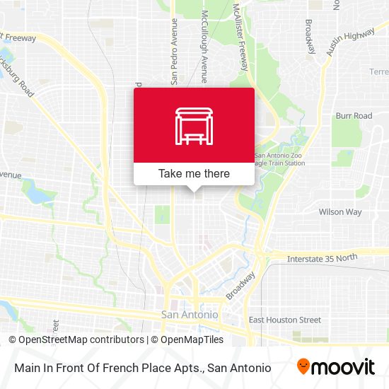 Mapa de Main In Front Of French Place Apts.