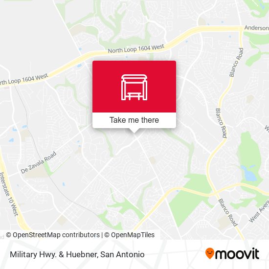 Mapa de Military Hwy. & Huebner