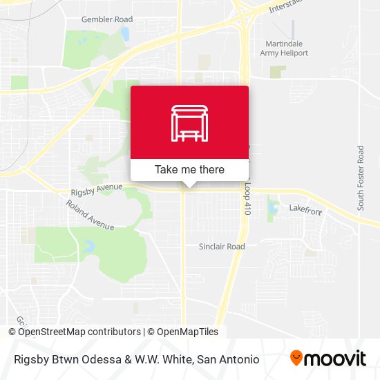 Mapa de Rigsby Btwn Odessa & W.W. White