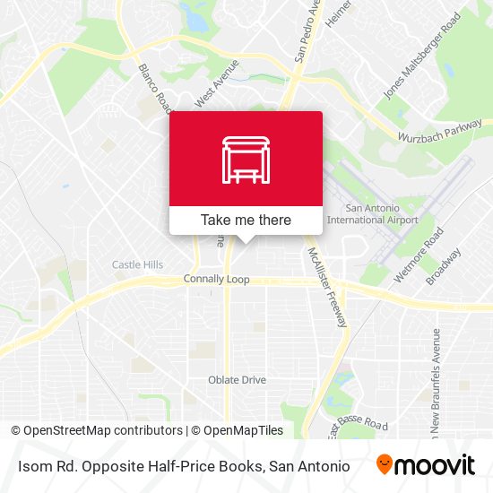 Mapa de Isom Rd. Opposite Half-Price Books