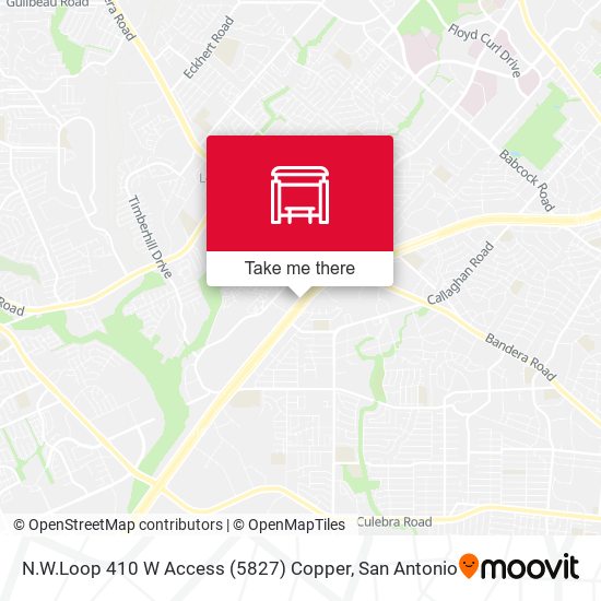 N.W.Loop 410 W Access (5827) Copper map