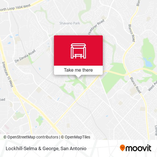 Lockhill-Selma & George map