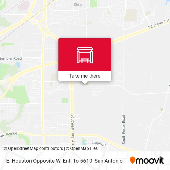 Mapa de E. Houston Opposite W. Ent. To 5610