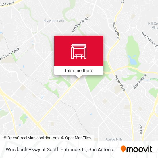 Mapa de Wurzbach Pkwy at South Entrance To