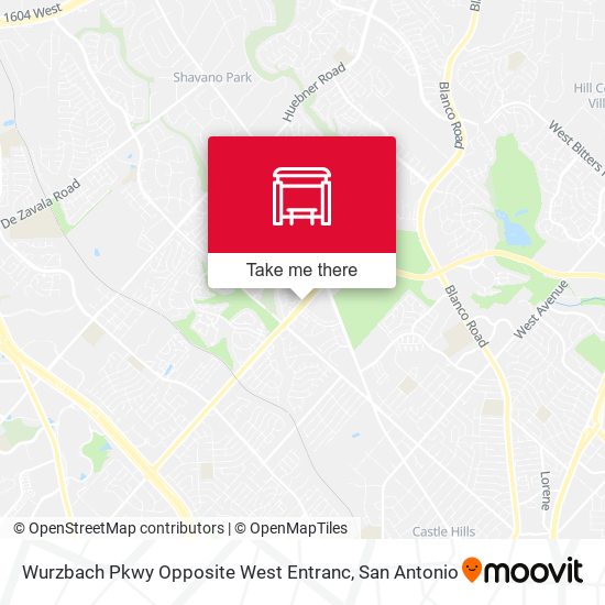 Mapa de Wurzbach Pkwy Opposite West Entranc