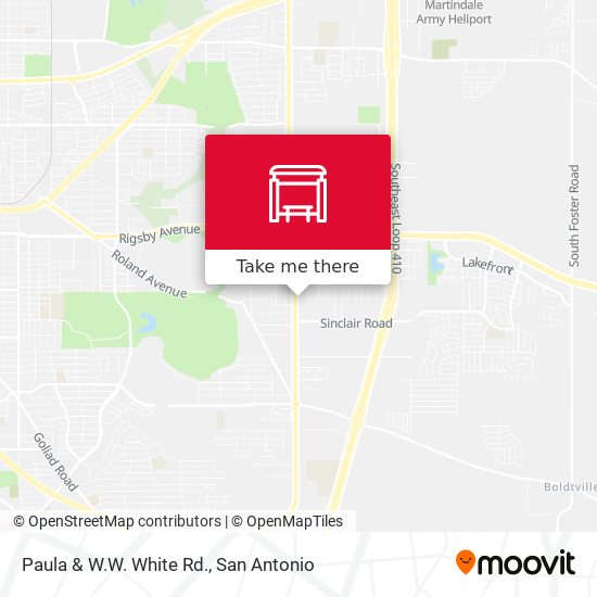 Mapa de Paula & W.W. White Rd.