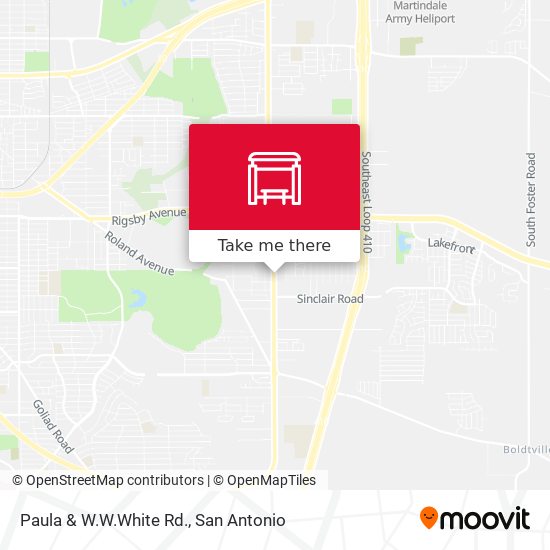 Mapa de Paula & W.W.White Rd.