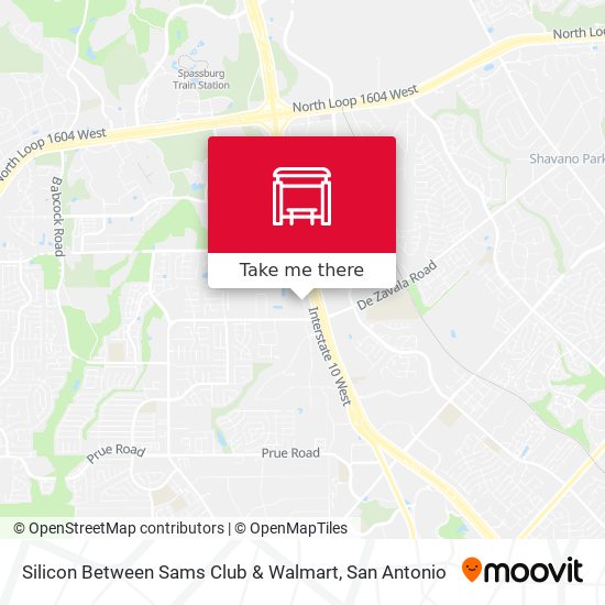 Mapa de Silicon Between Sams Club & Walmart