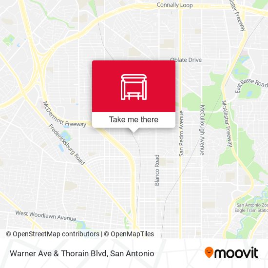 Warner Ave & Thorain Blvd map