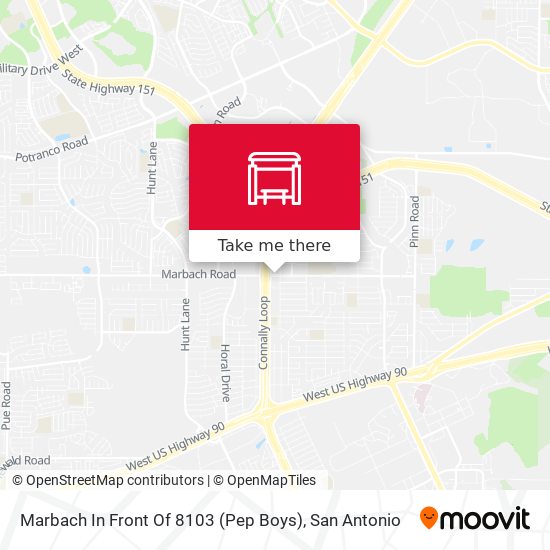 Marbach In Front Of 8103 (Pep Boys) map