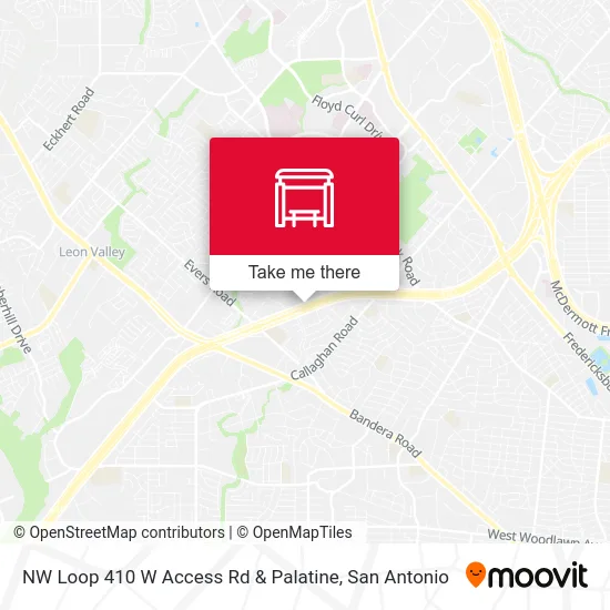 NW Loop 410 W Access Rd & Palatine map