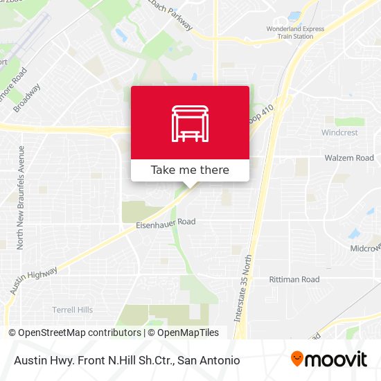 Austin Hwy. Front N.Hill Sh.Ctr. map