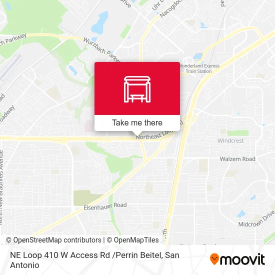 NE Loop 410 W Access Rd /Perrin Beitel map