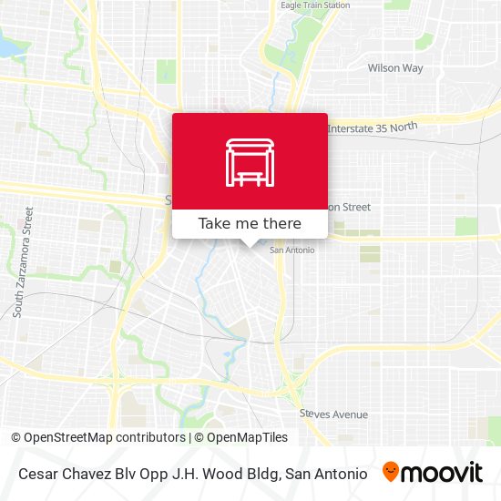 Cesar Chavez Blv Opp J.H. Wood Bldg map