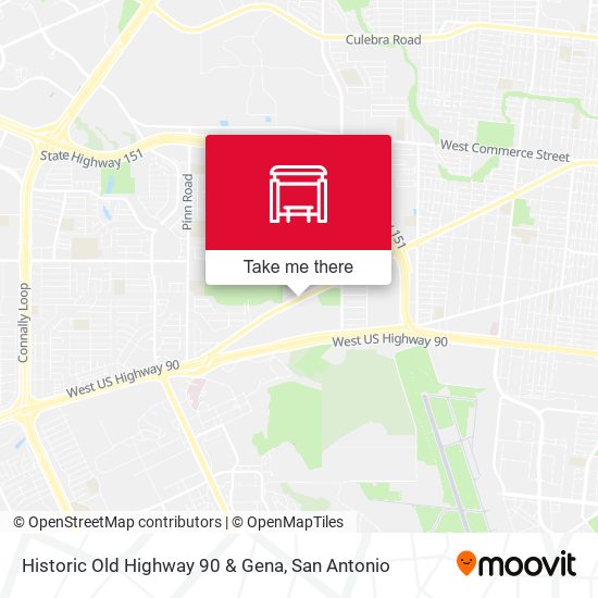 Historic Old Highway 90 & Gena map