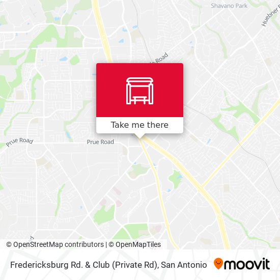 Fredericksburg Rd. & Club (Private Rd) map