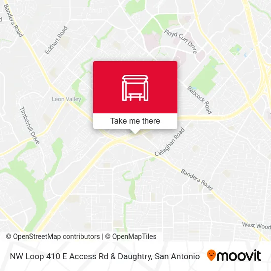 NW Loop 410 E Access Rd & Daughtry map