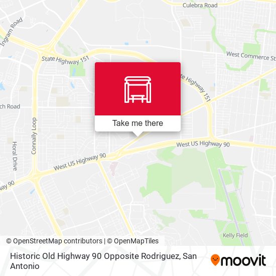 Historic Old Highway 90 Opposite Rodriguez map