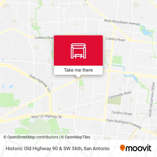 Mapa de Historic Old Highway 90 & SW 36th