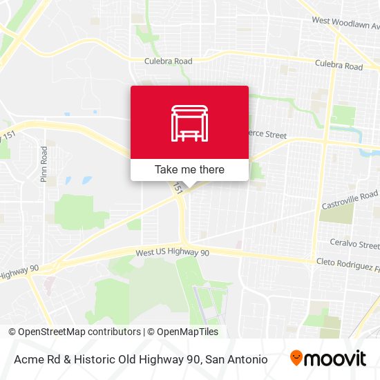 Acme Rd & Historic Old Highway 90 map