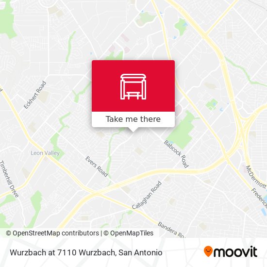 Mapa de Wurzbach at 7110 Wurzbach