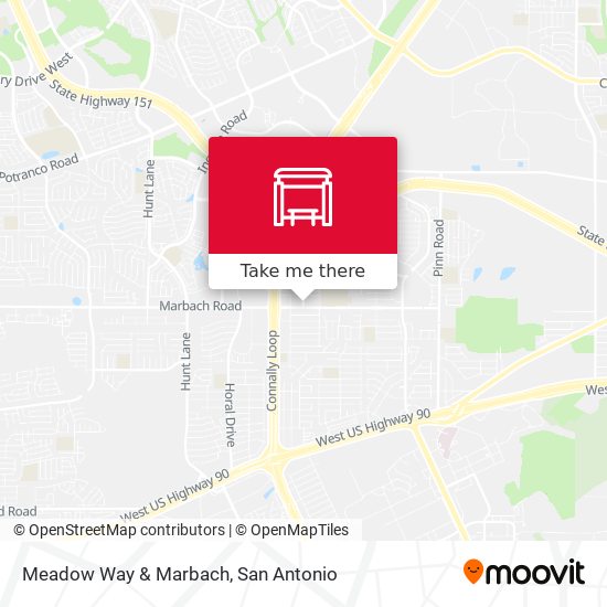 Meadow Way & Marbach map