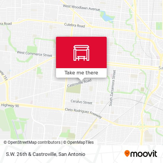 S.W. 26th & Castroville map