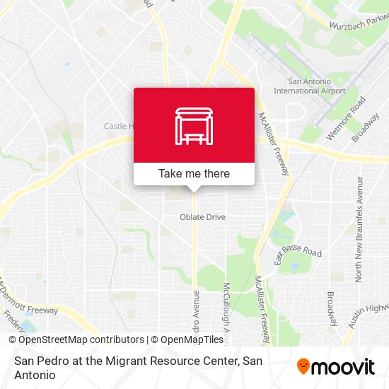 San Pedro at the Migrant Resource Center map