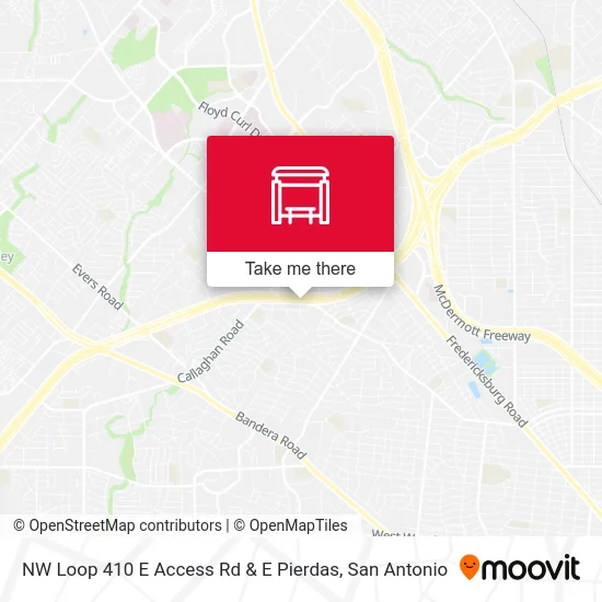 NW Loop 410 E Access Rd & E Pierdas map