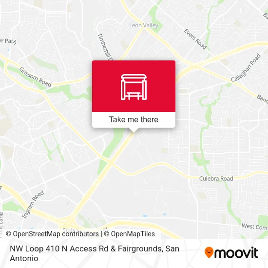 Mapa de NW Loop 410 N Access Rd & Fairgrounds