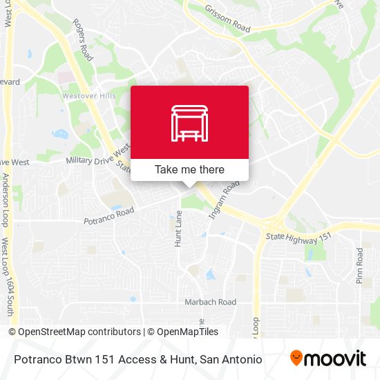 Potranco Btwn 151 Access & Hunt map