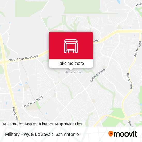 Mapa de Military Hwy. & De Zavala