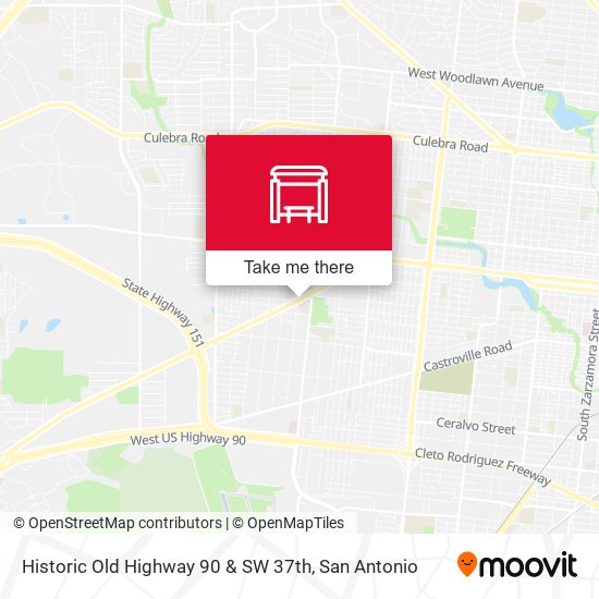 Mapa de Historic Old Highway 90 & SW 37th