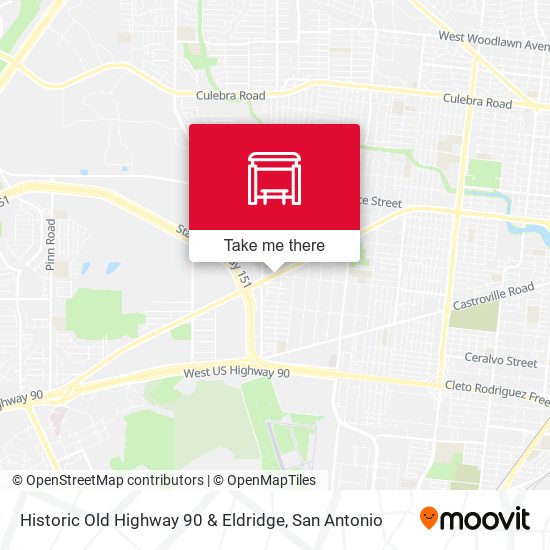 Mapa de Historic Old Highway 90 & Eldridge